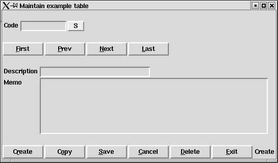 Maintain table
